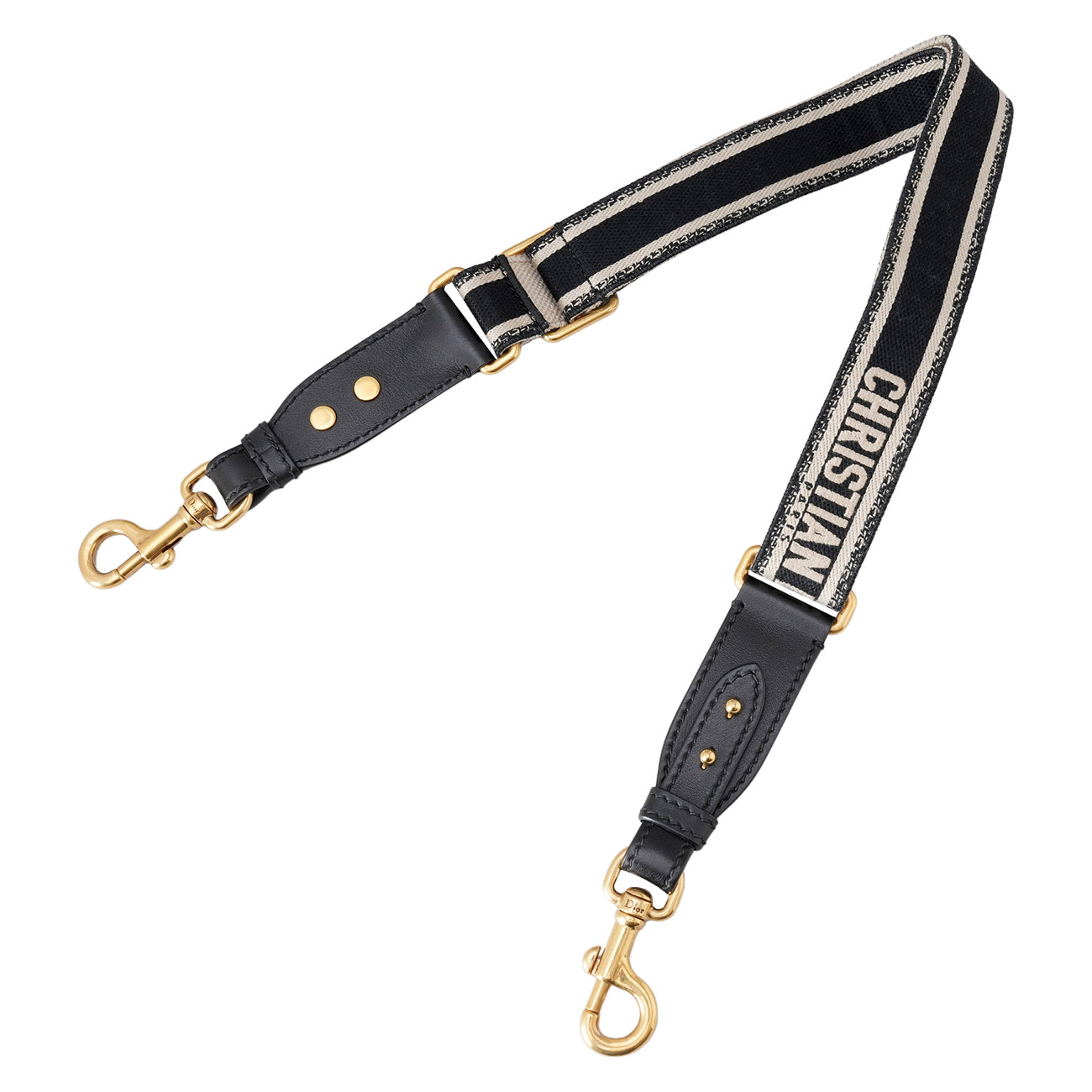 CHRISTIAN DIOR(USED)디올 바비백 라지 블랙 & 자수스트랩